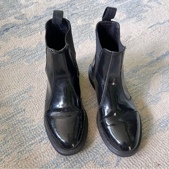 DR MARTENS FLORA PATENT LEATHER CHELSEA BOOTS SIZE 7 - Picture 3 of 15